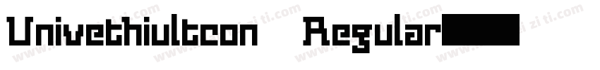 Univethiultcon Regular字体转换